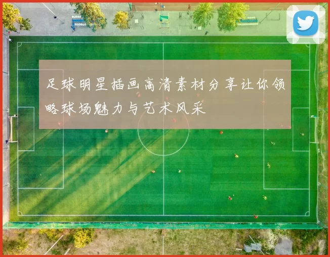 足球明星插画高清素材分享让你领略球场魅力与艺术风采